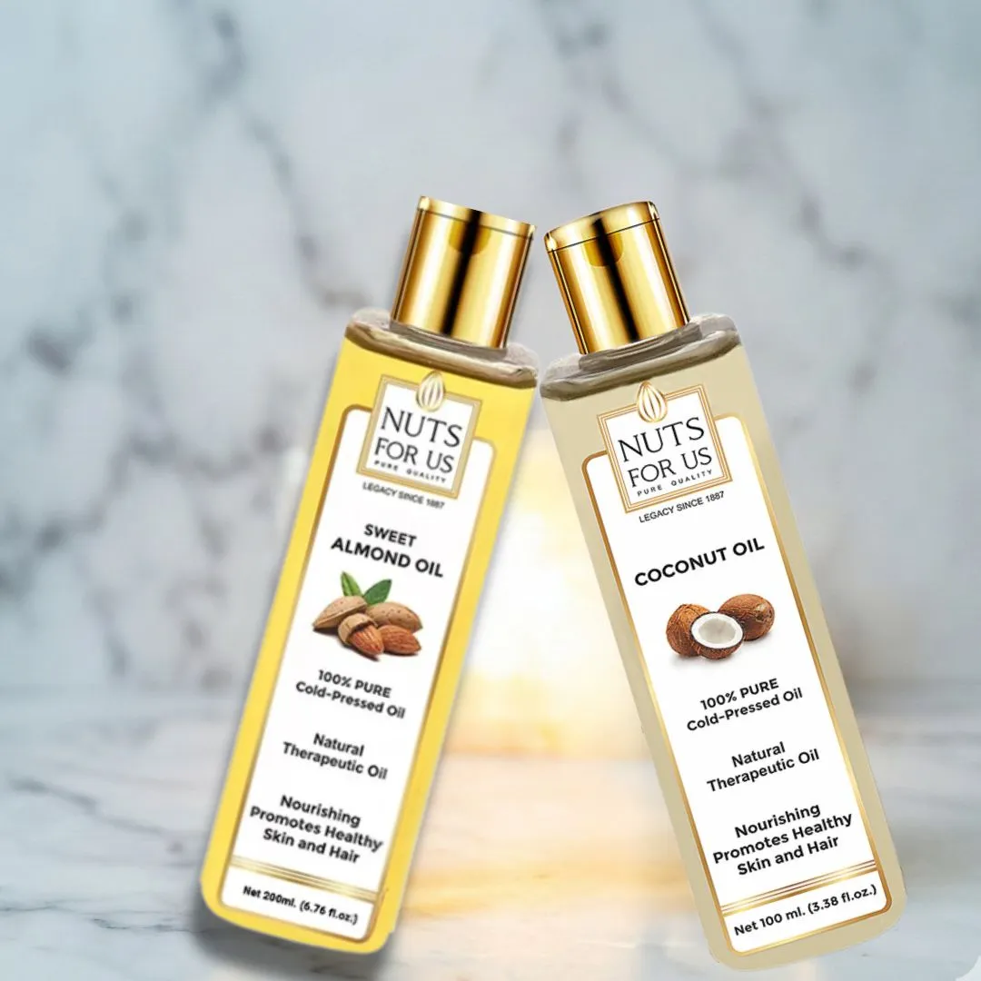 Pure Brilliance Elixir: Buy Cold Pressed Oil Gift Set (Almond & Coconut) - Image 4